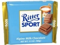 Ciocolata lapte alpin Ritter Sport 