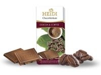 Ciocolata lapte cu bucati de cacao si cafea Heidi
